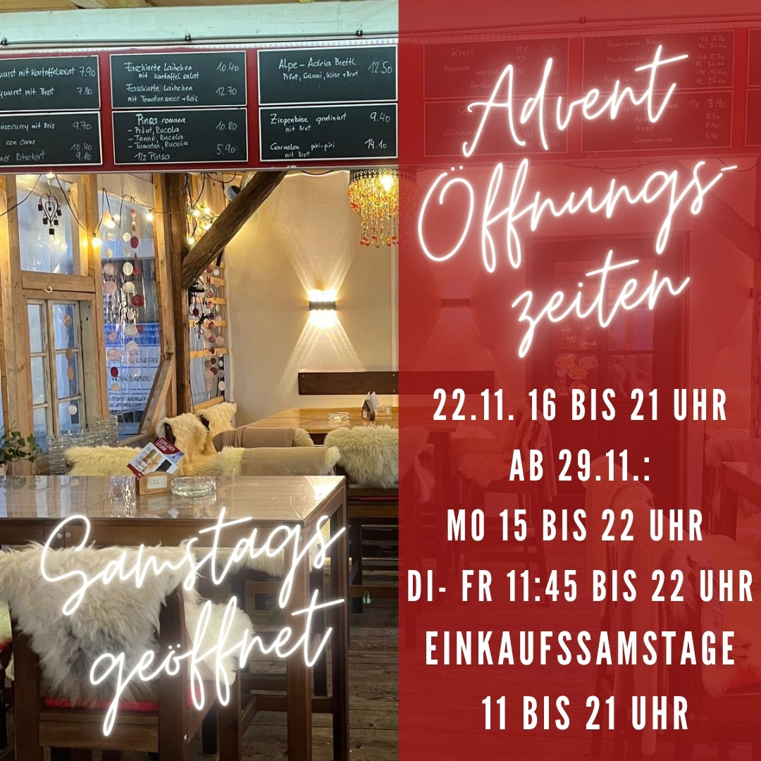 Adventöffnungszeiten