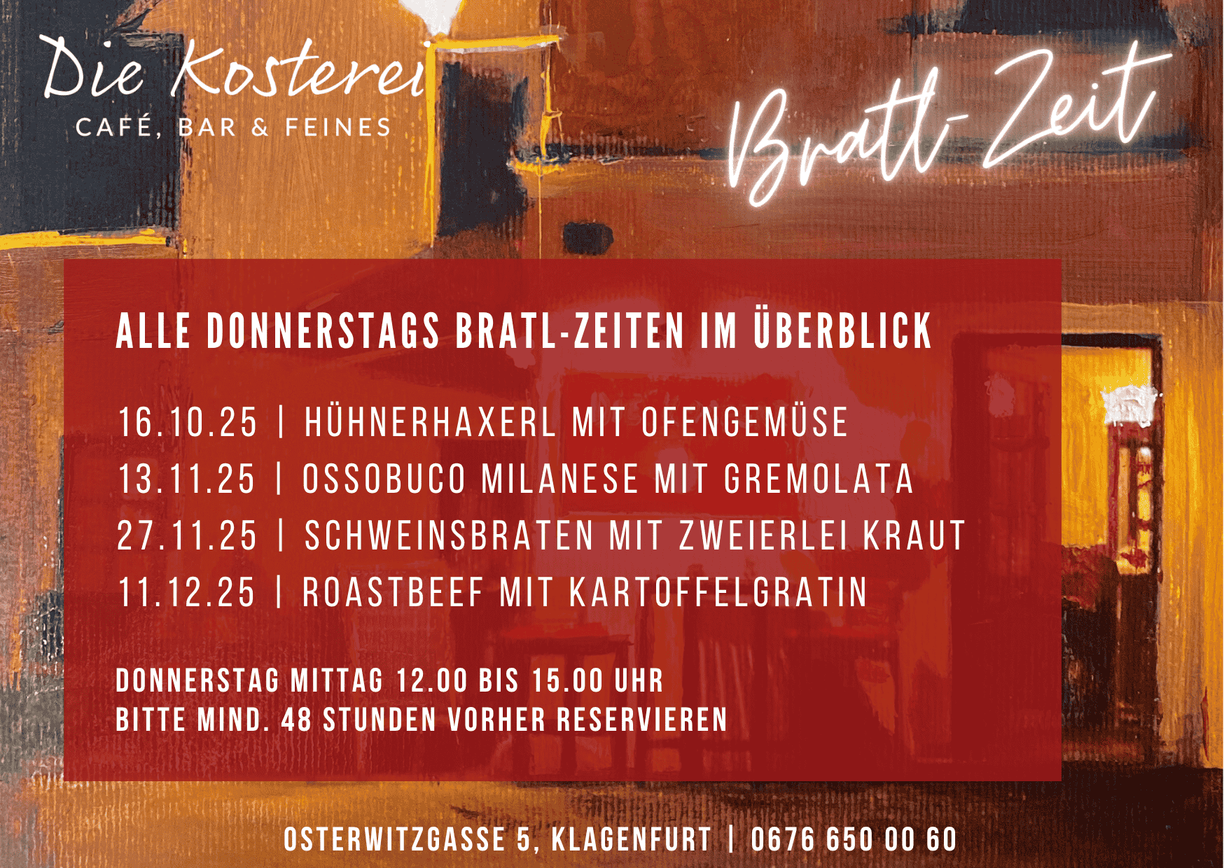 Herbstzeit = Bratlzeit